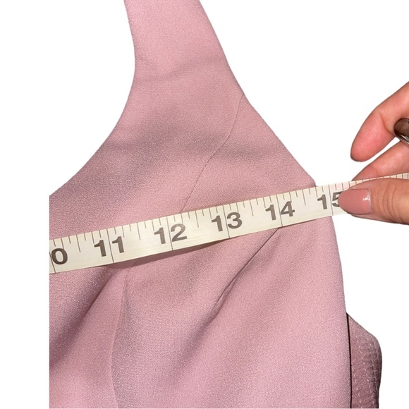 Vera Wang White “Quartz” Halter David’s Bridal VW360214 Bridesmaid Dress - 2 - Picture 14 of 16